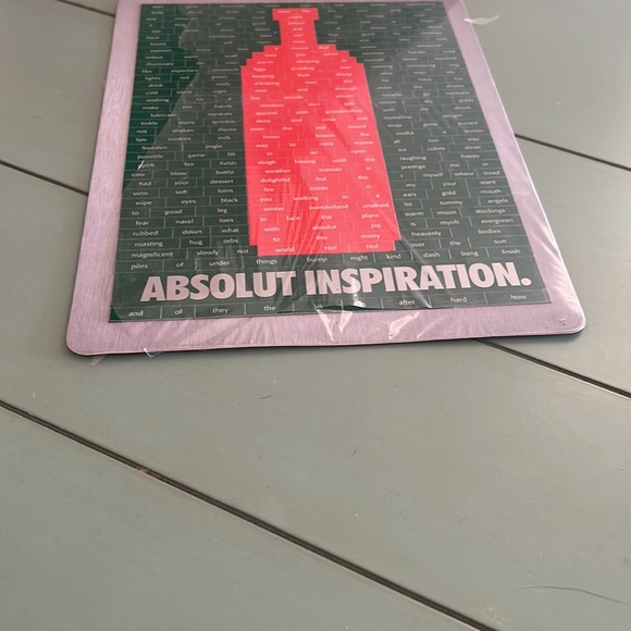 Vintage Absolut Vodka Inspiration Holiday Magnet Word Chart Collectible - Picture 10 of 16